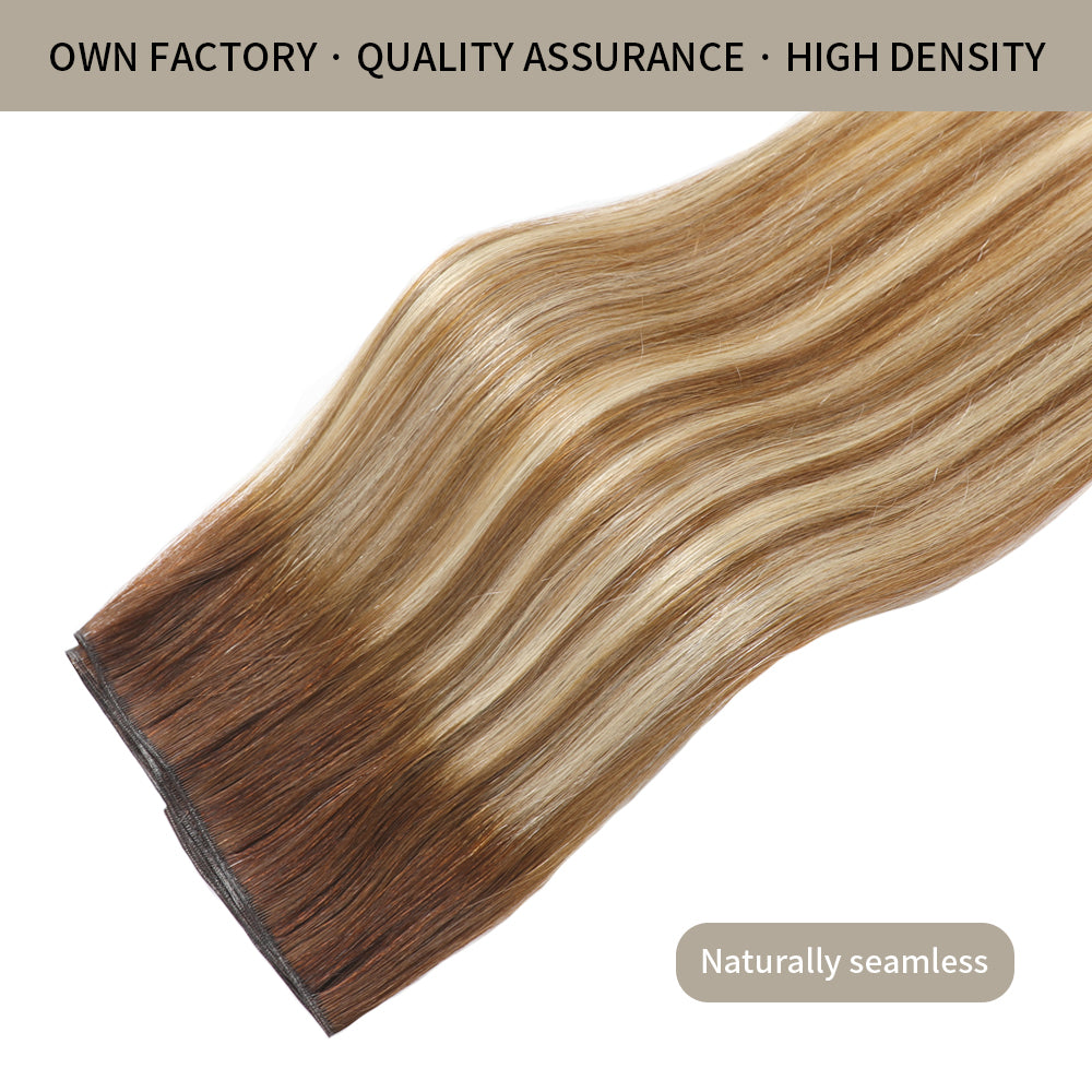 YILITE Seamless Genius Virgin Human Hair Weft 2Pcs (#P6/613/T4