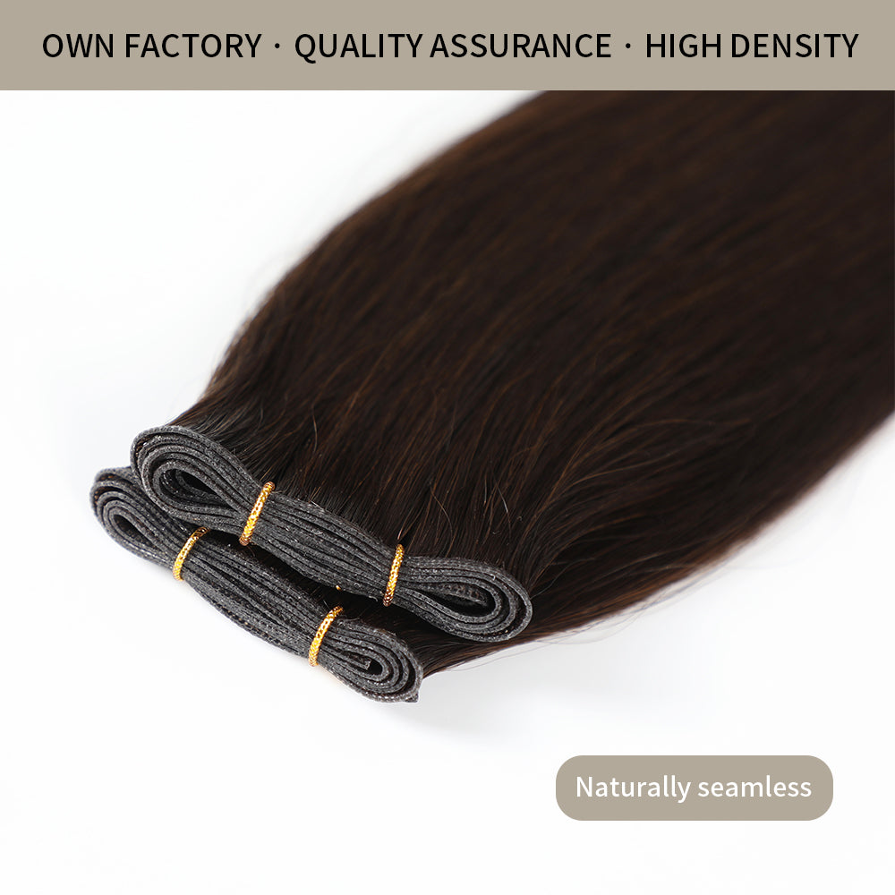 YILITE Seamless Genius Virgin Human Hair Weft (#2 Darkest Brown