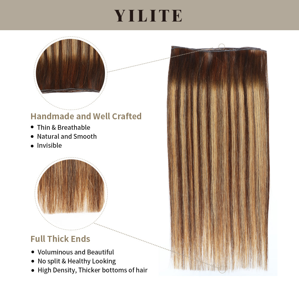 YILITE Seamless Genius Virgin Human Hair Weft 2Pcs (#P4/27/T4