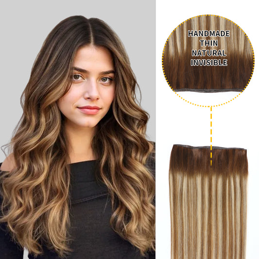 YILITE Seamless Genius Virgin Human Hair Weft 2Pcs (#P6/613/T4