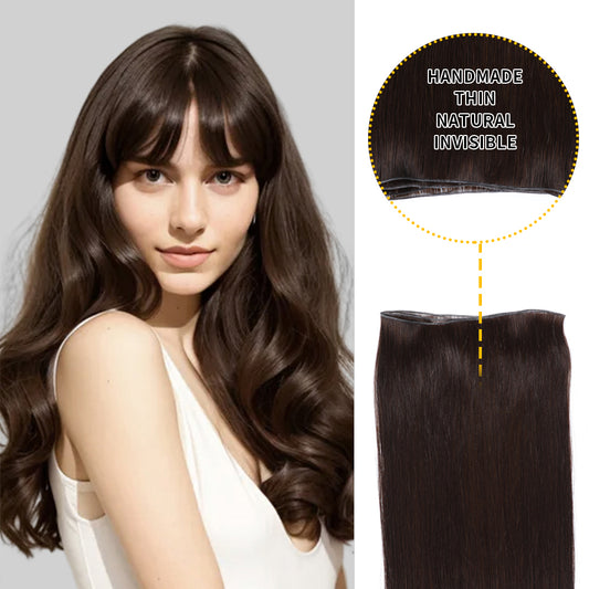 YILITE Seamless Genius Virgin Human Hair Weft 2Pcs (#2 Darkest Brown